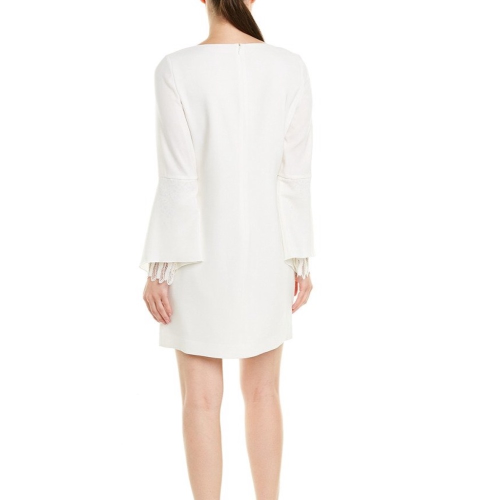 Elie Tahari Dori Lace Trim Bell Sleeve Dress - Picture 4 of 5